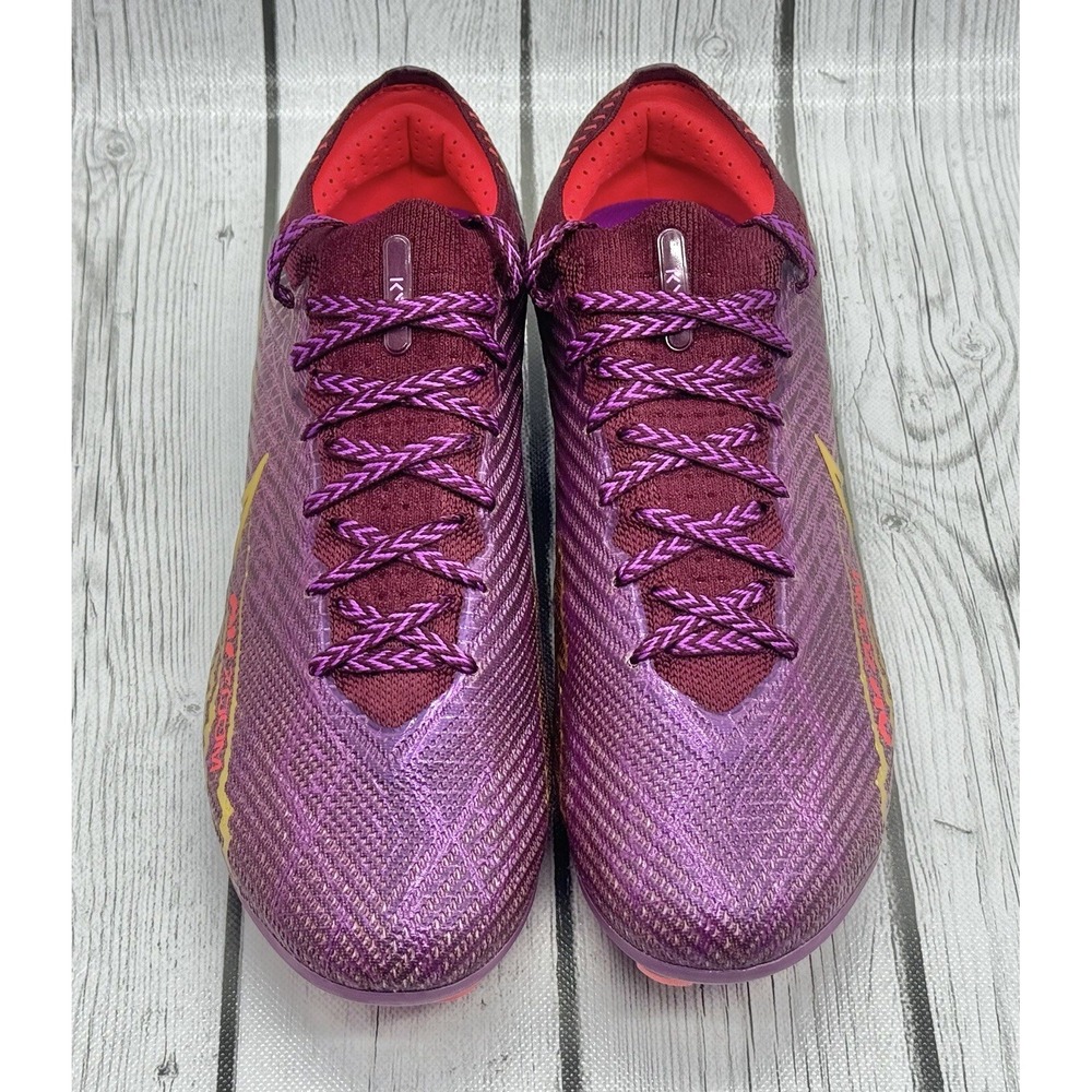 Nike Zoom Mercurial Vapor 15 Elite FG Mbappé Dark Beetroot Size 8 DJ4977‑605 - Picture 6 of 8